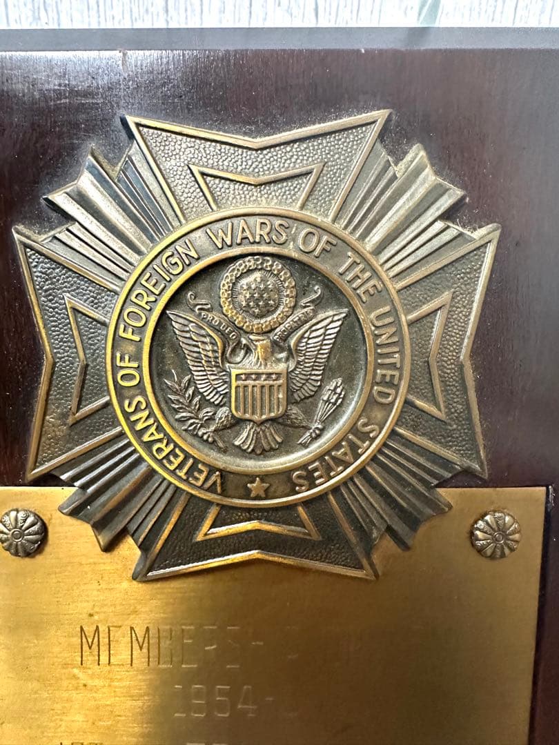 50’s実物 アメリカンアンティーク 米軍 退役軍人看板ヴィンテージ USA