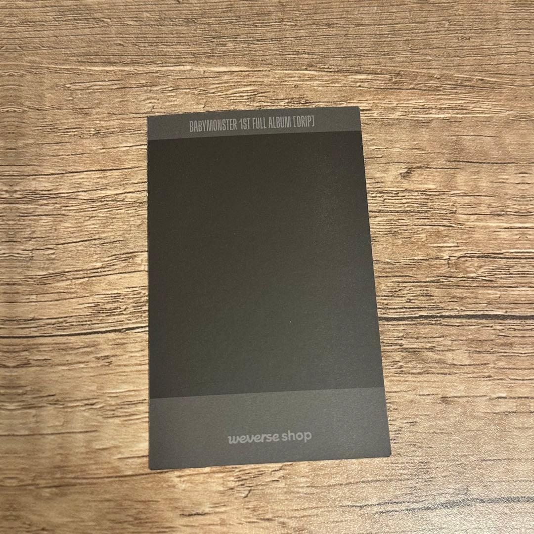 BABYMONSTER ベビモン　DRIP weverse 当選　トレカ　パリタ