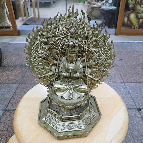 【仏像】千手観音菩薩 (3,276g)