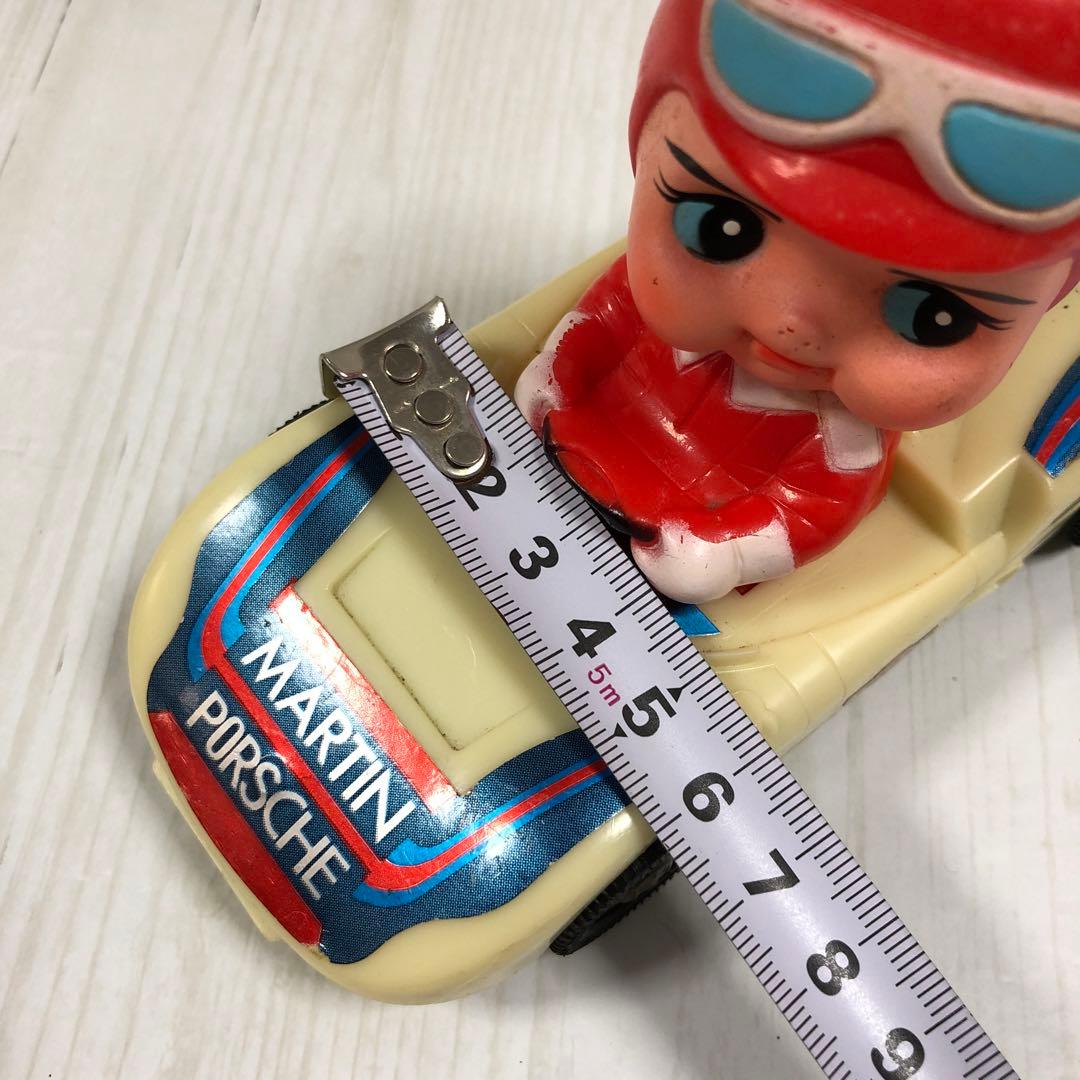 Y☆ 昭和レトロ　当時物　昭和 レトロ ちびっこ ラリーカー ソフビ 人形日本製