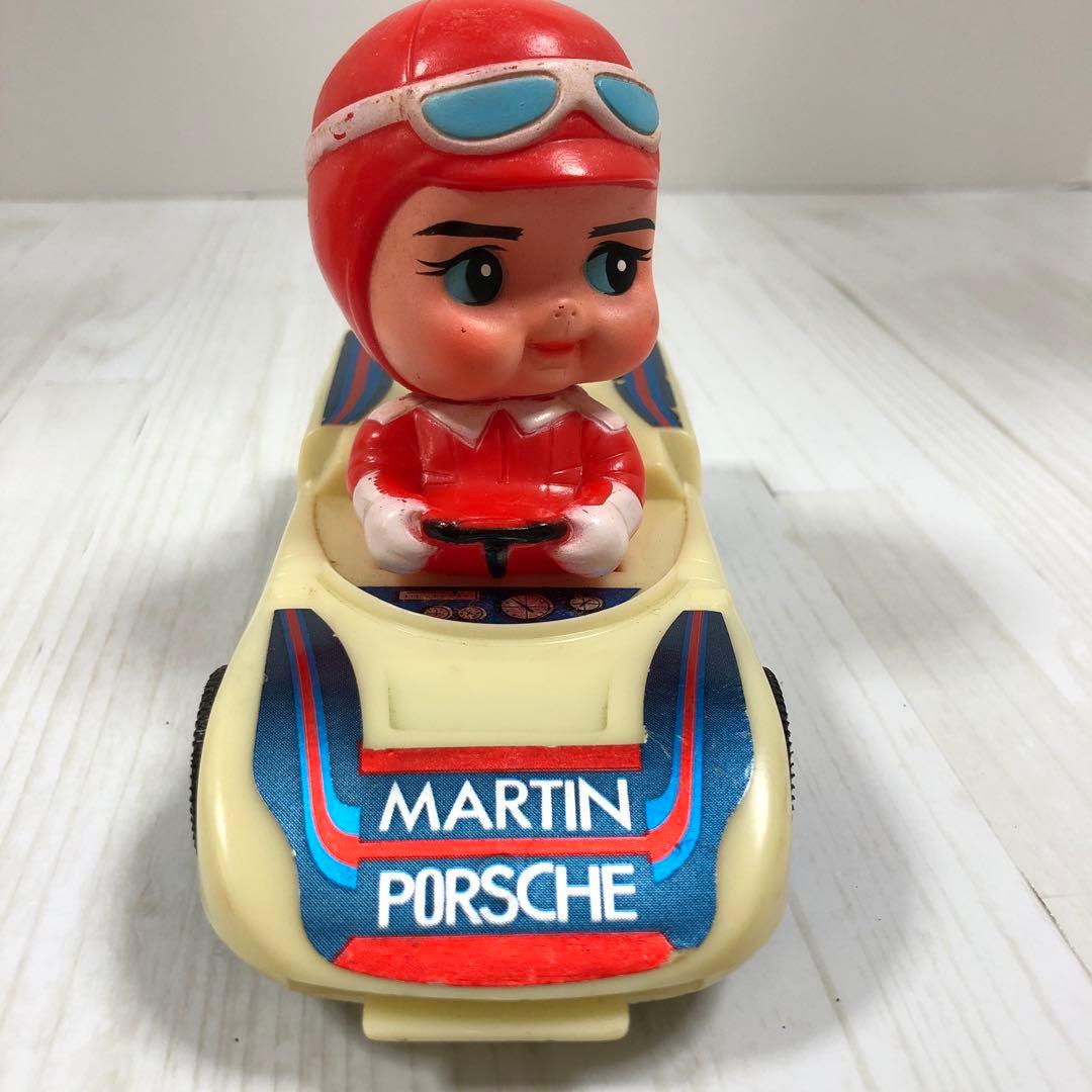 Y☆ 昭和レトロ　当時物　昭和 レトロ ちびっこ ラリーカー ソフビ 人形日本製