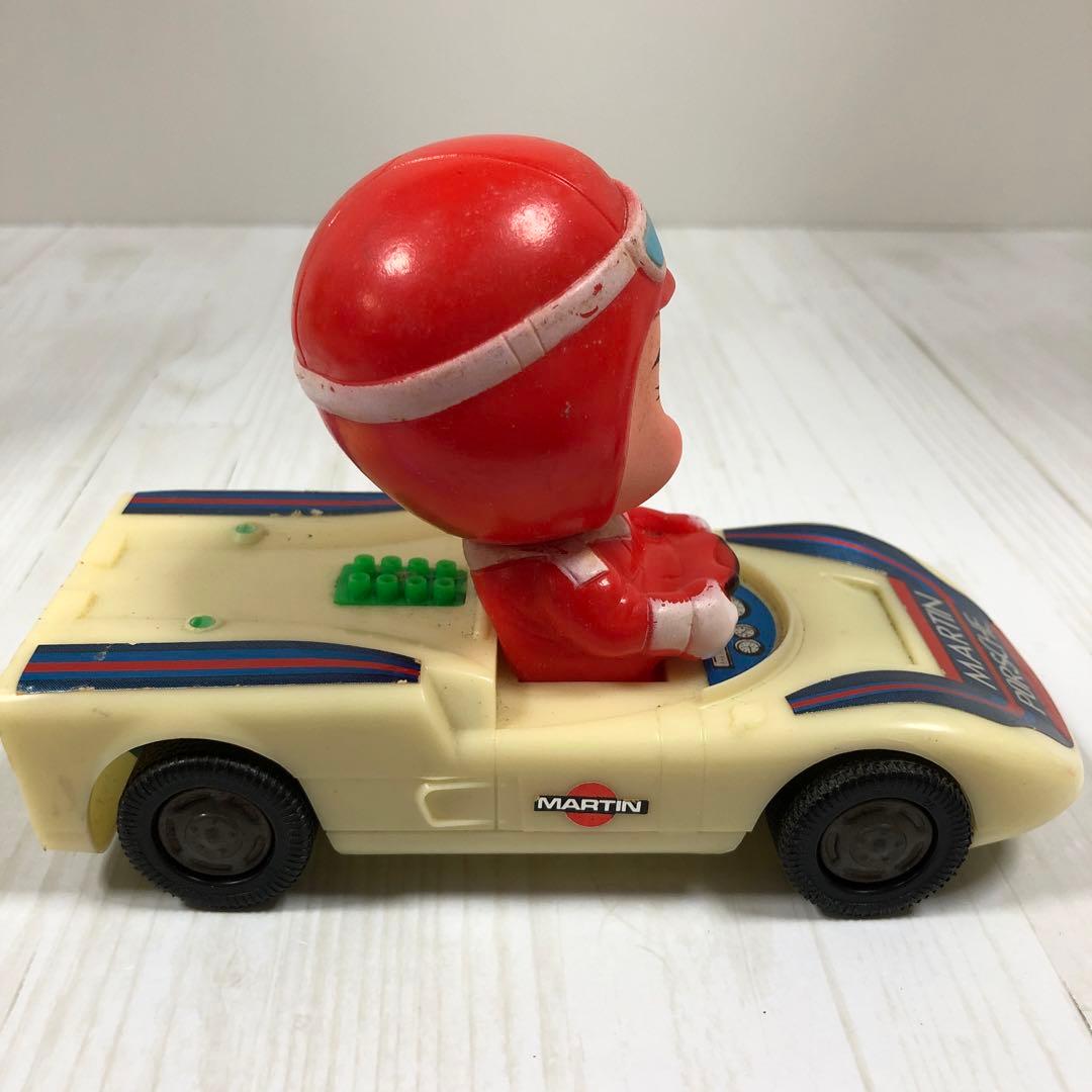 Y☆ 昭和レトロ　当時物　昭和 レトロ ちびっこ ラリーカー ソフビ 人形日本製