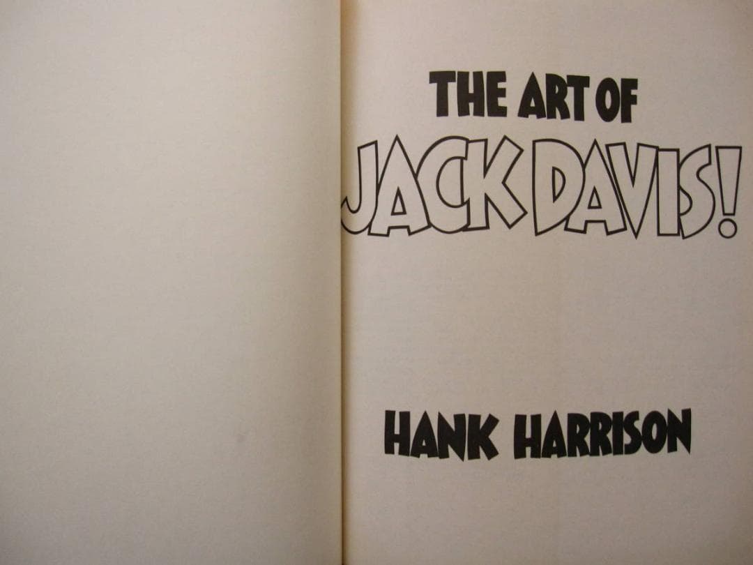 JACK DAVIS　ジャック・デイヴィス 　限定1500部　サイン入イラスト付