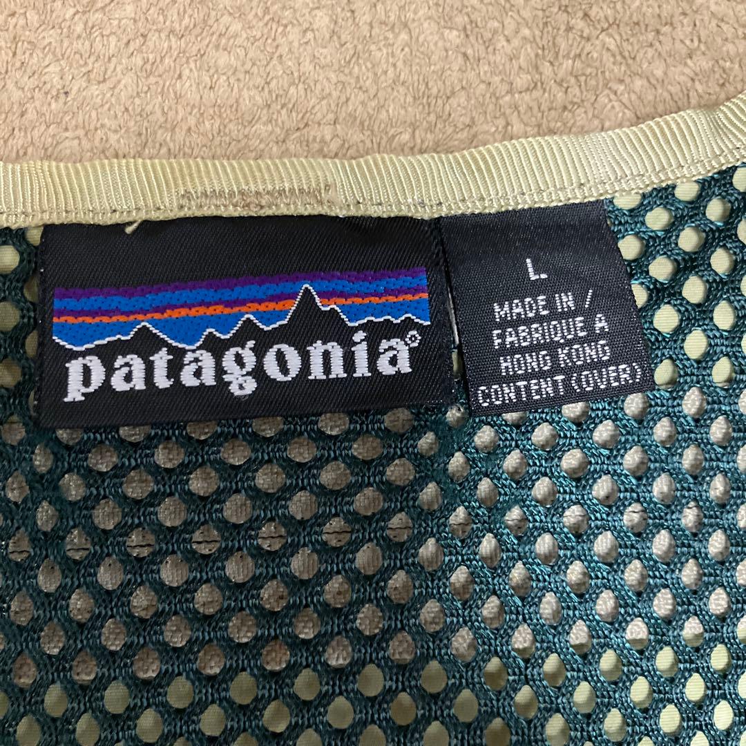 パタゴニア　フィッシングベスト　ベージュ　貴重　90年代　ヴィンテージ　L