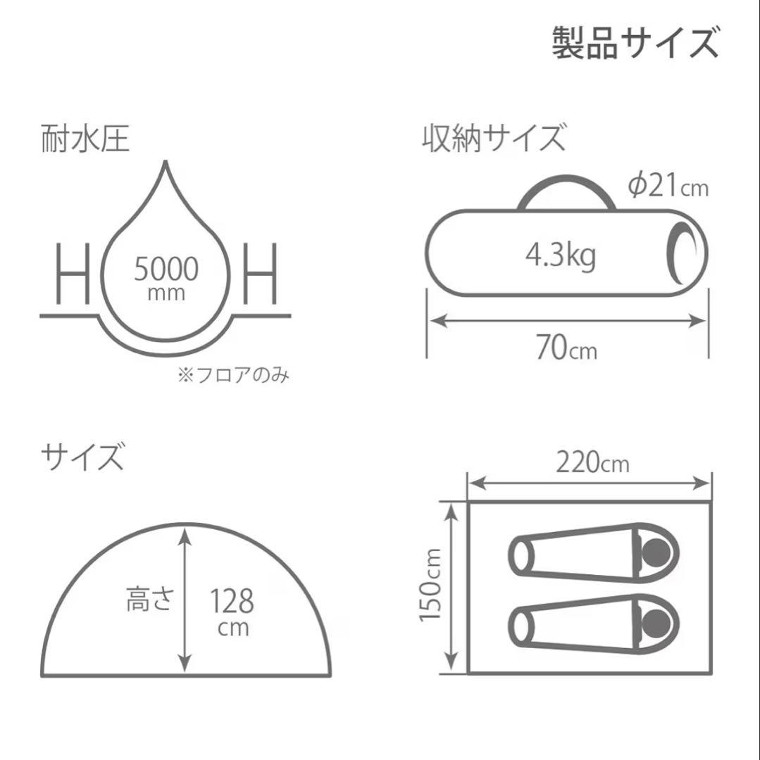 DOD カンガルーテントS コットン100%生地　グランドシート付