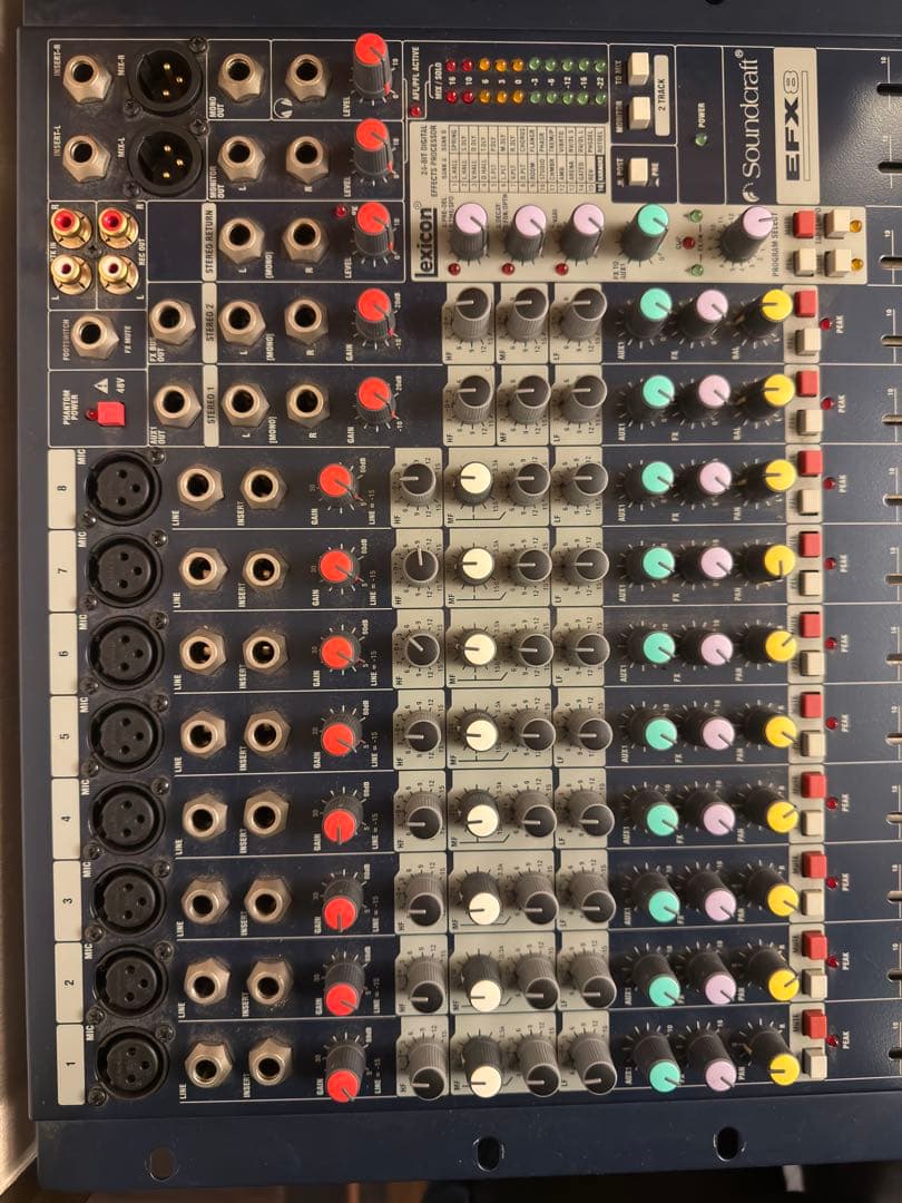 Soundcraft サウンドクラフト EFX8 アナログミキサー 12ch