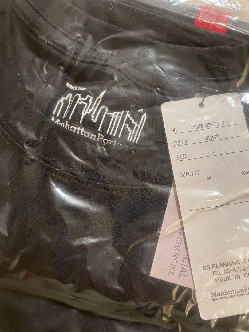Muro ×TechnicsManhattanPortageブラックTシャツ L