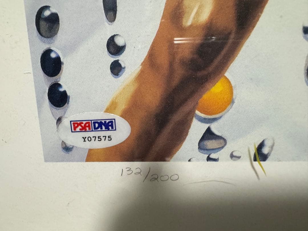 200枚限定　モハメドアリ　直筆サイン リトグラフ 版画 鑑定書付き