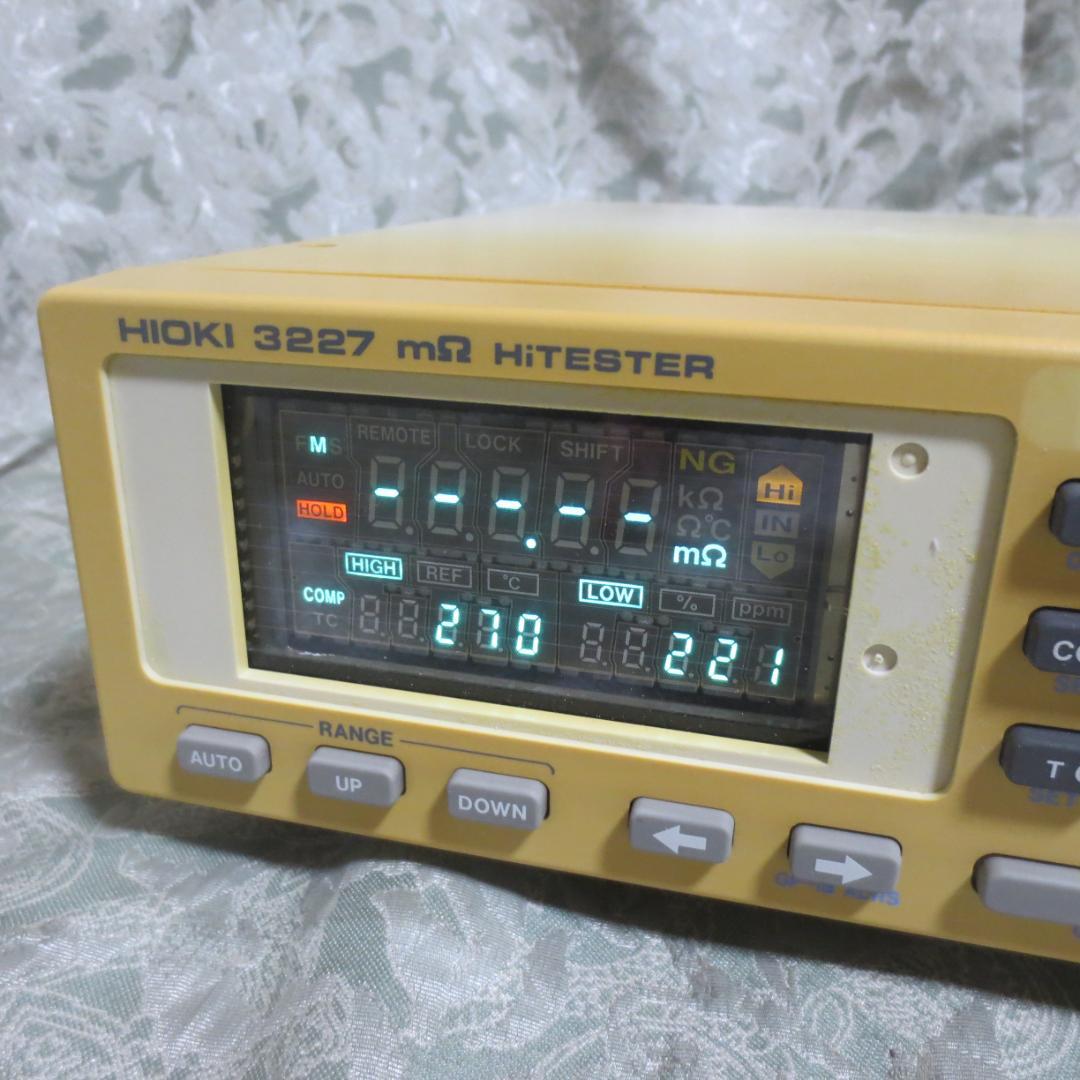 ◆部品欠品　注意◆日置 ミリオームハイテスタ◆3227 ｍΩ HiTESTER