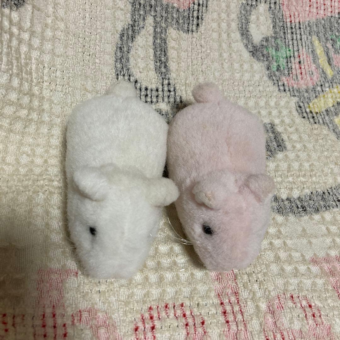 平成レトロ　バンダイ　当時物　2000年　ハムスターランド　ぬいぐるみ　2こ