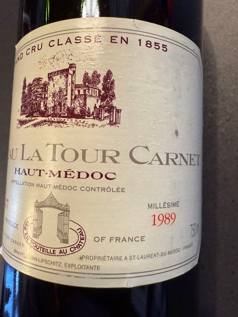 Château La Tour Carnet 1989 赤ワイン