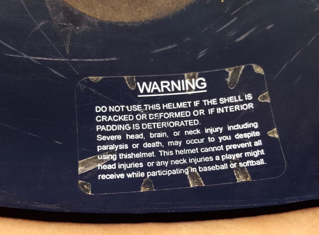 野球 プロ ノーイヤー ヘルメット　アメリカ　　　　MLB ネイビー レア 硬式