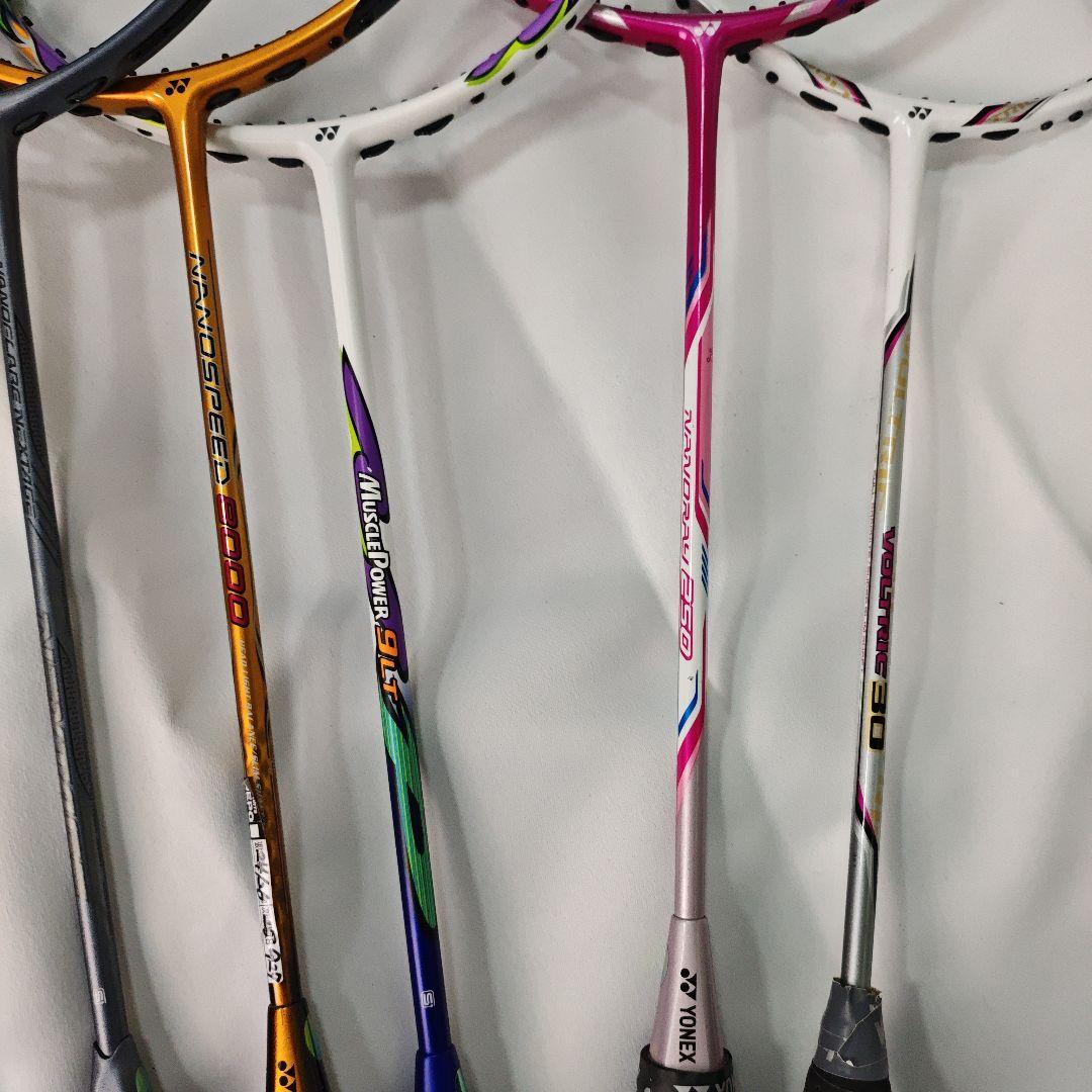 【ヒビ有り・ジャンク】バドミントンラケット 17本セット