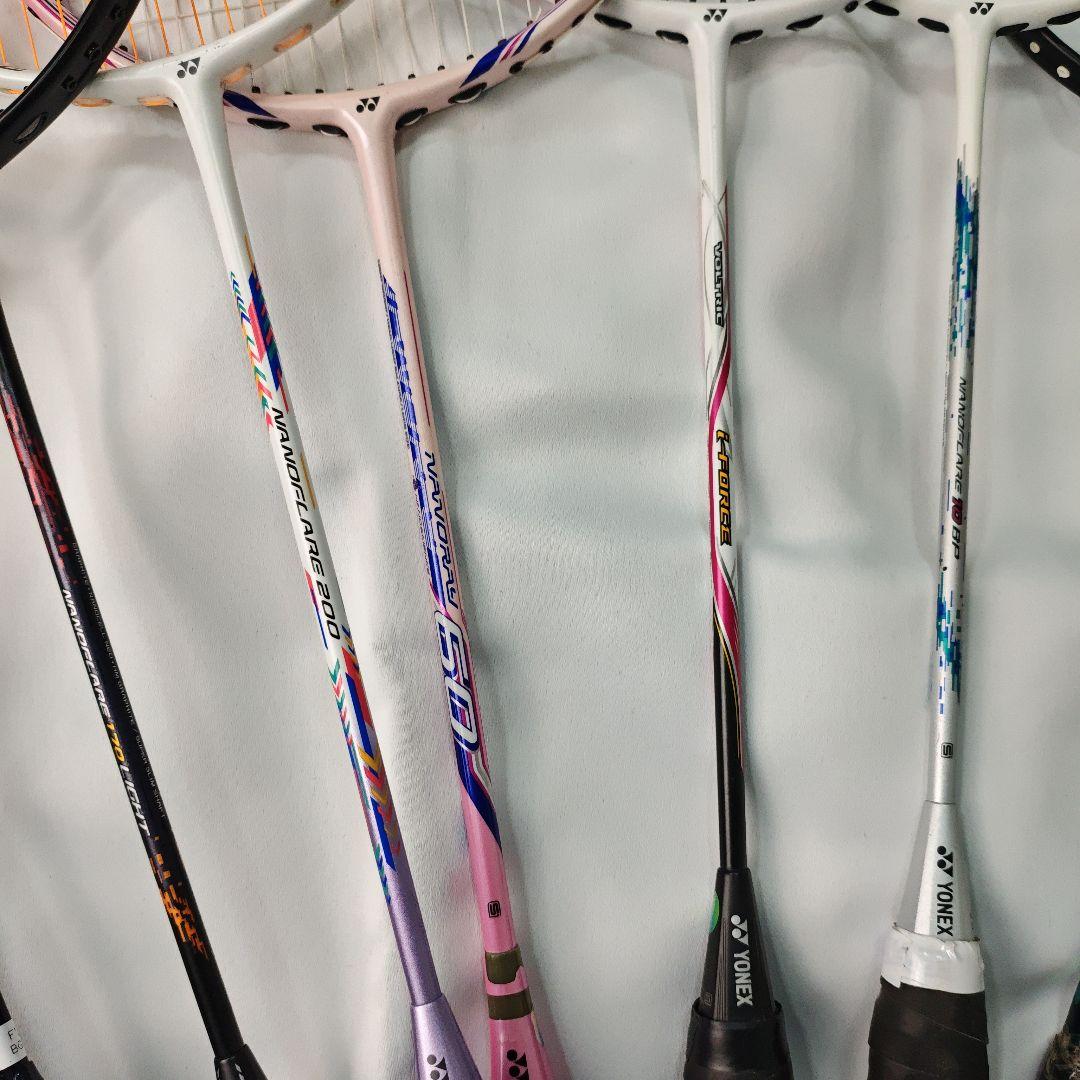 【ヒビ有り・ジャンク】バドミントンラケット 17本セット