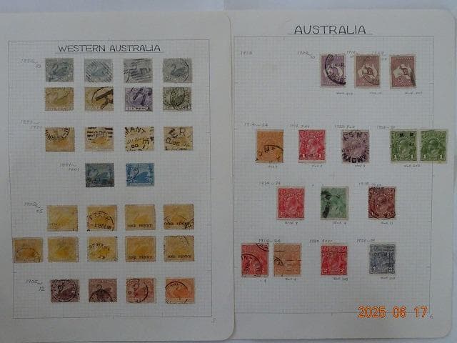 オーストラリア 使用済み切手 コレクション(一部未使用あり)