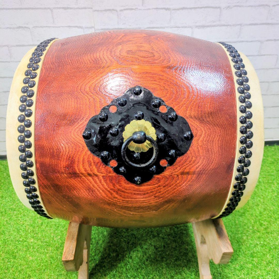 【最高級】和太鼓 1尺1寸 欅（赤欅）一本繰り抜き 如輪杢 希少品