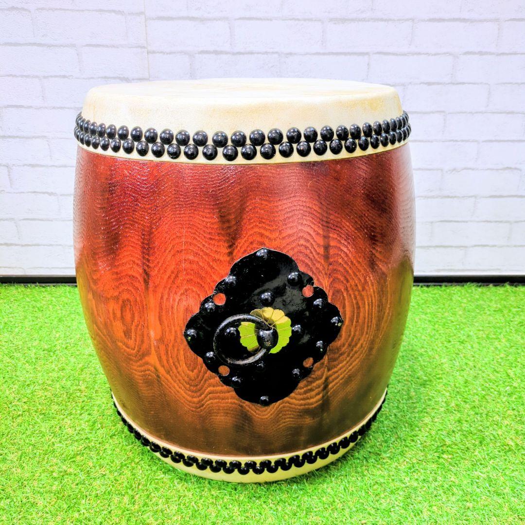 【最高級】和太鼓 1尺1寸 欅（赤欅）一本繰り抜き 如輪杢 希少品