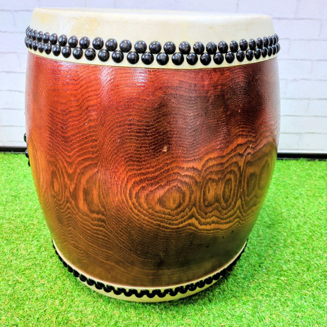 【最高級】和太鼓 1尺1寸 欅（赤欅）一本繰り抜き 如輪杢 希少品