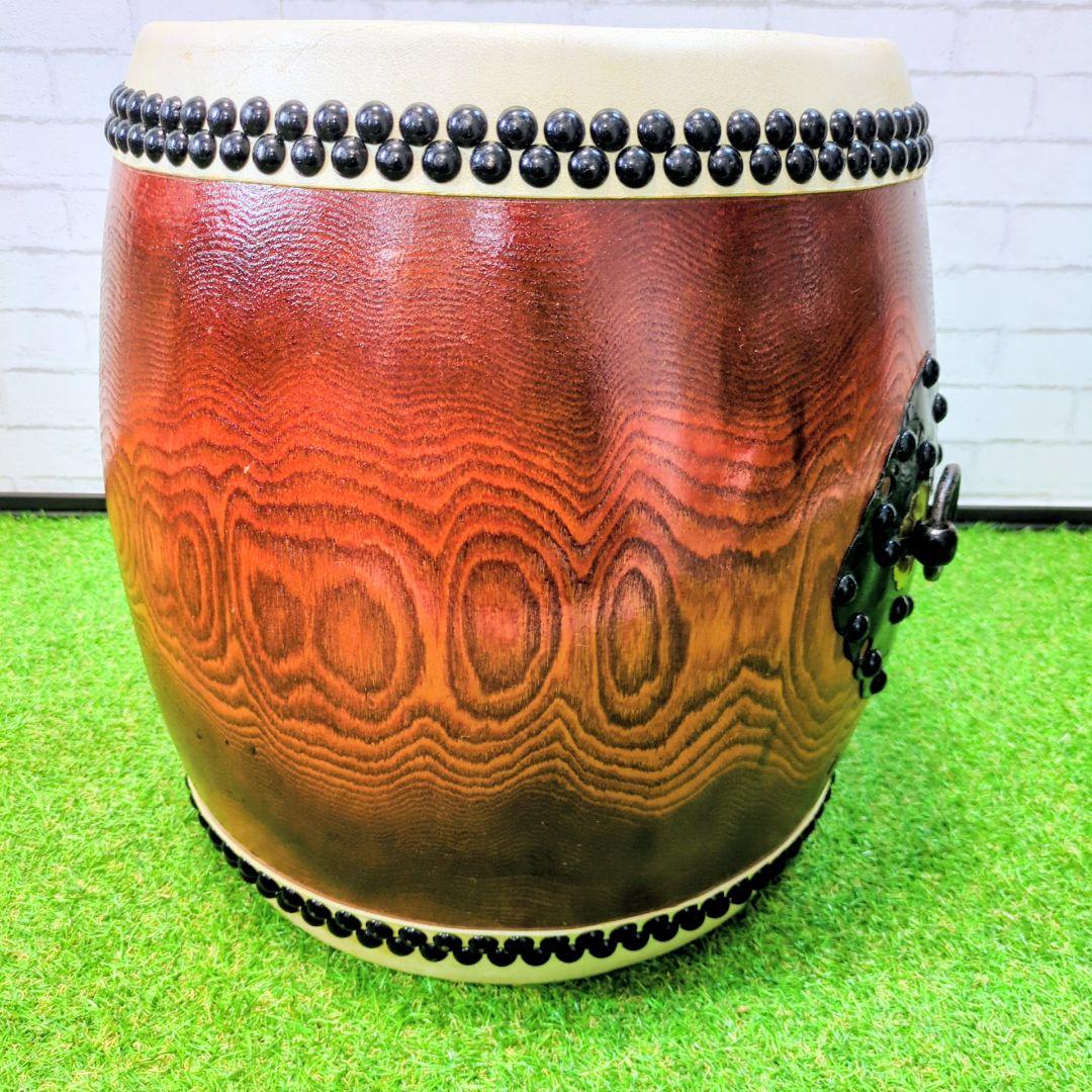 【最高級】和太鼓 1尺1寸 欅（赤欅）一本繰り抜き 如輪杢 希少品