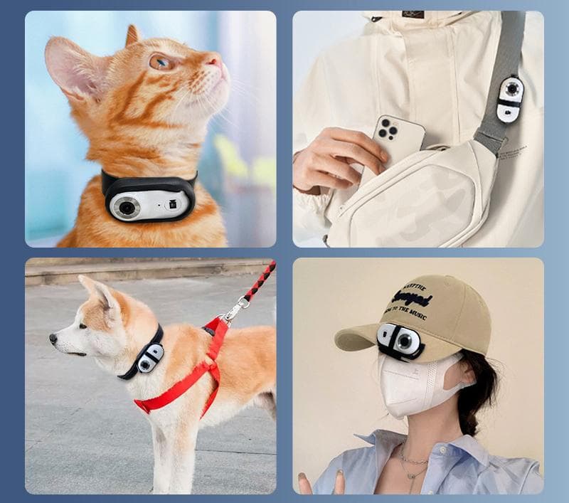 ミニDVペットカメラ 首輪OK 1080P 軽量23g 旅行・散歩にも
