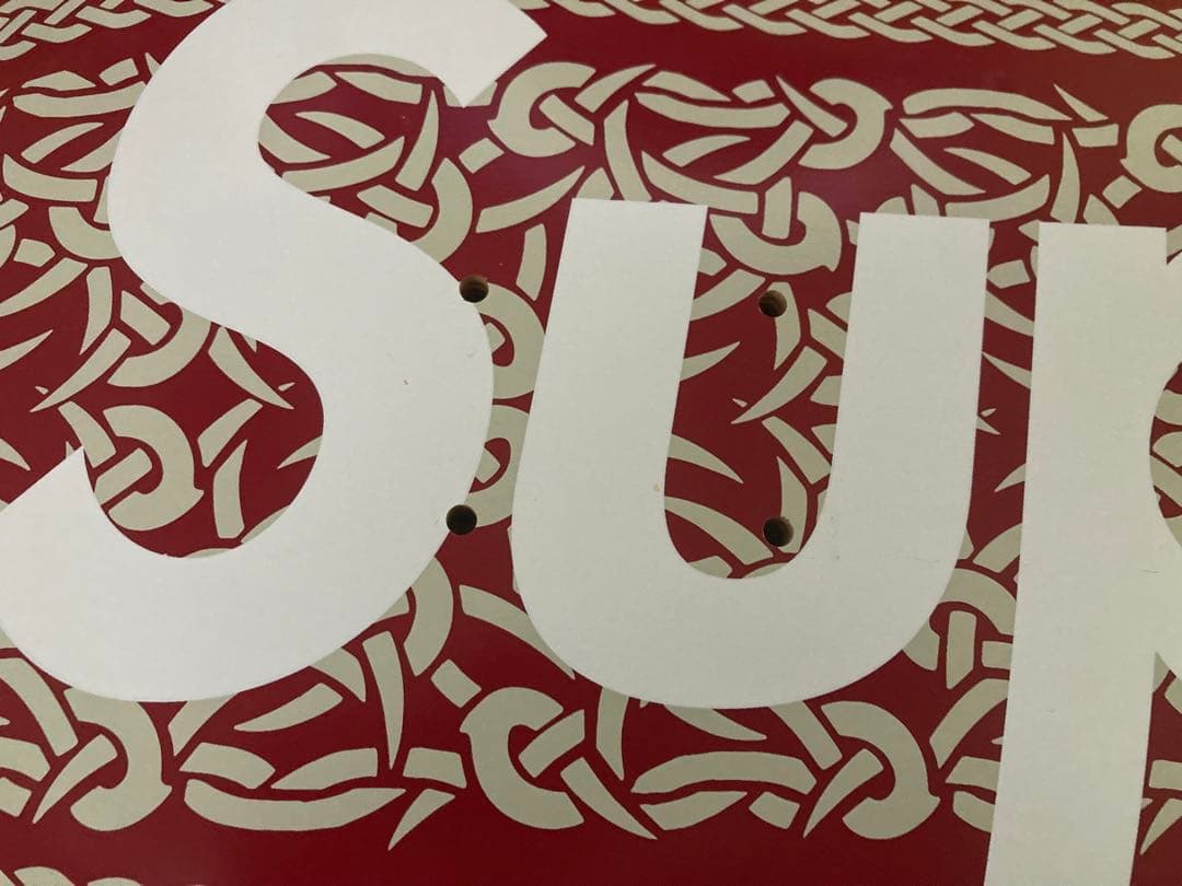 supreme スケートボード＋デッキスタンド シュプリーム ペイズリー 赤