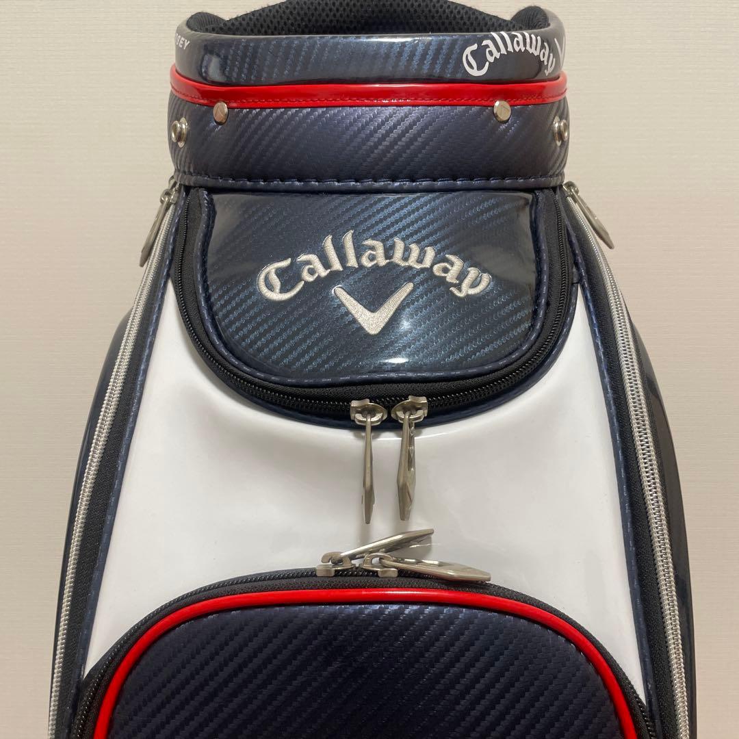 【期間限定価格】キャロウェイ キャディバッグ エナメルカーボン調トリコロール