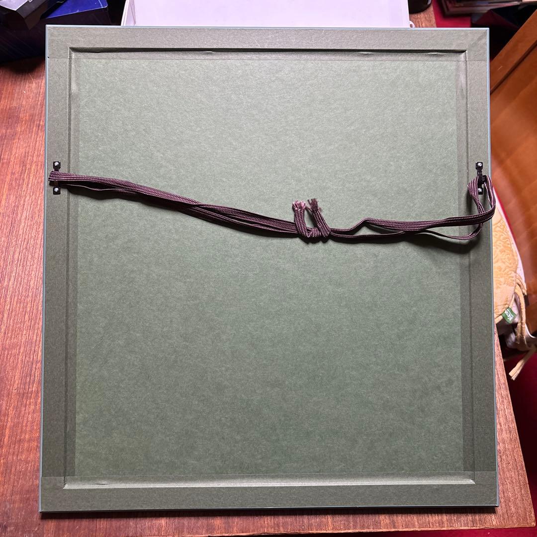 津田青楓色紙　梅花ウツギ(額装)