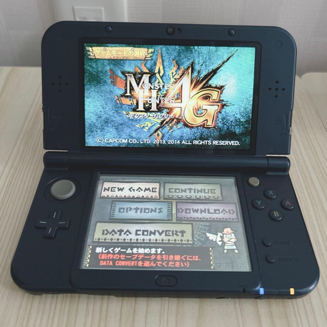 Newニンテンドー3DS LL メタリックブルー＋モンスターハンター4Gセット