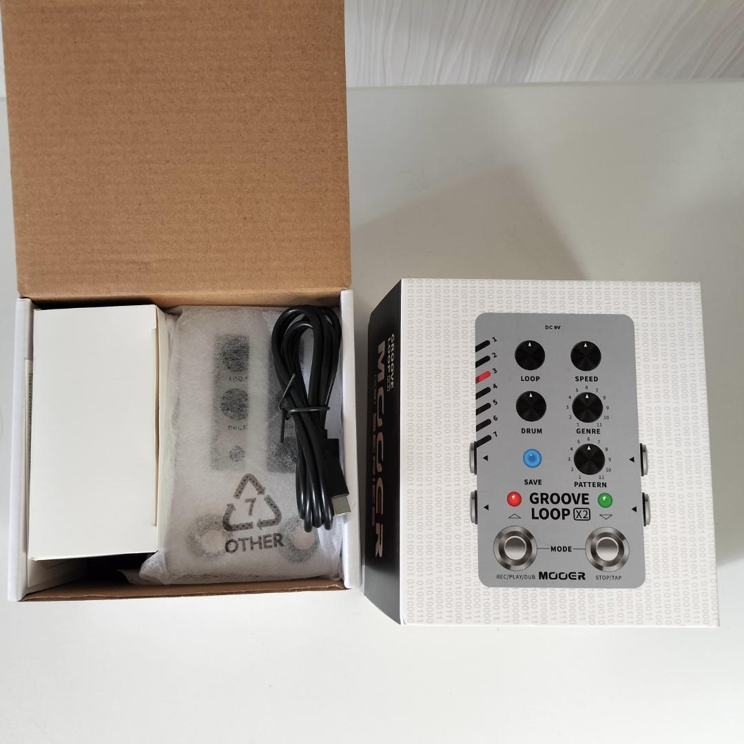 新品：Mooer GROOVE LOOP X2（ルーパー・ドラムマシーン）