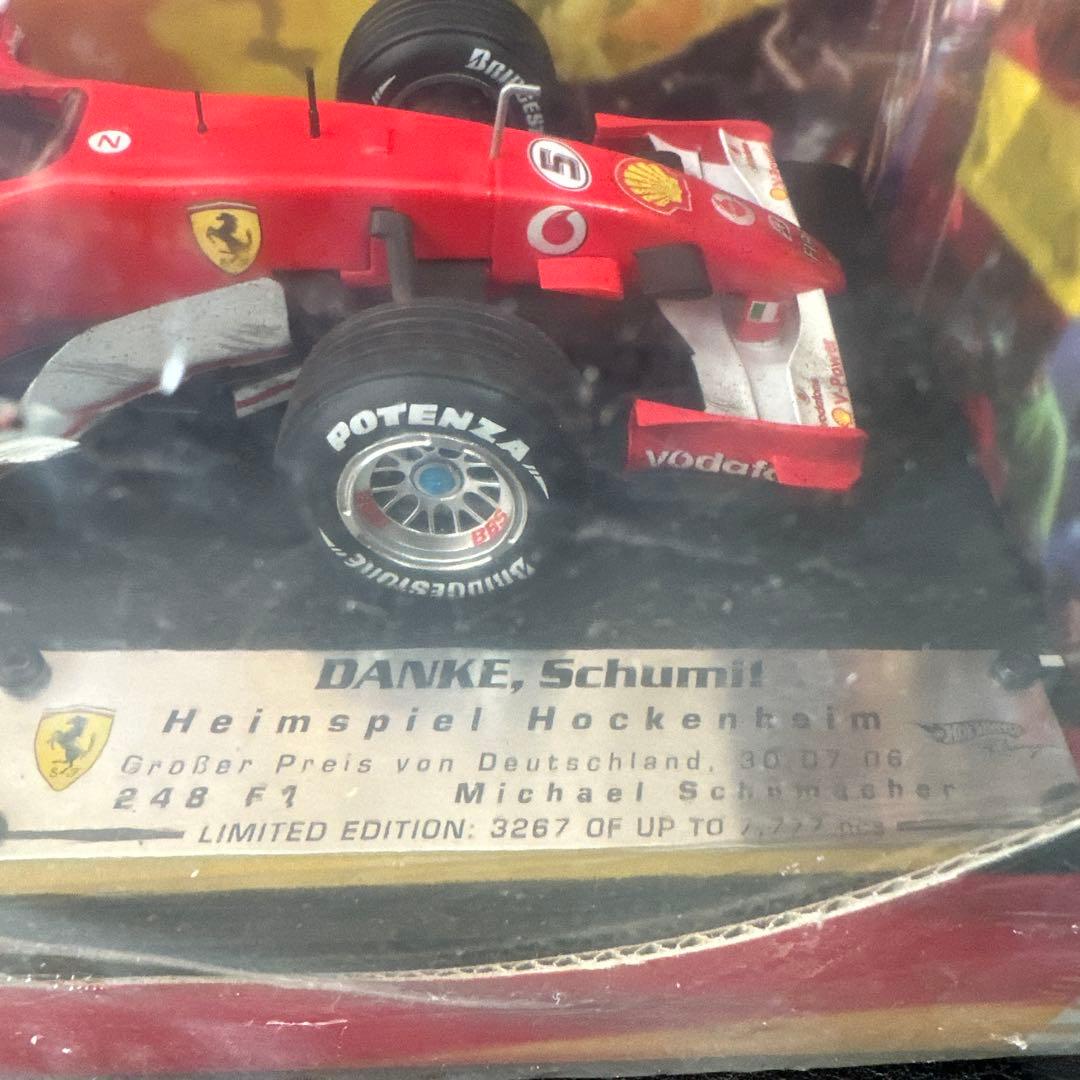 ホットウィール　1/18 フェラーリ 248F1 M.シューマッハ 限定