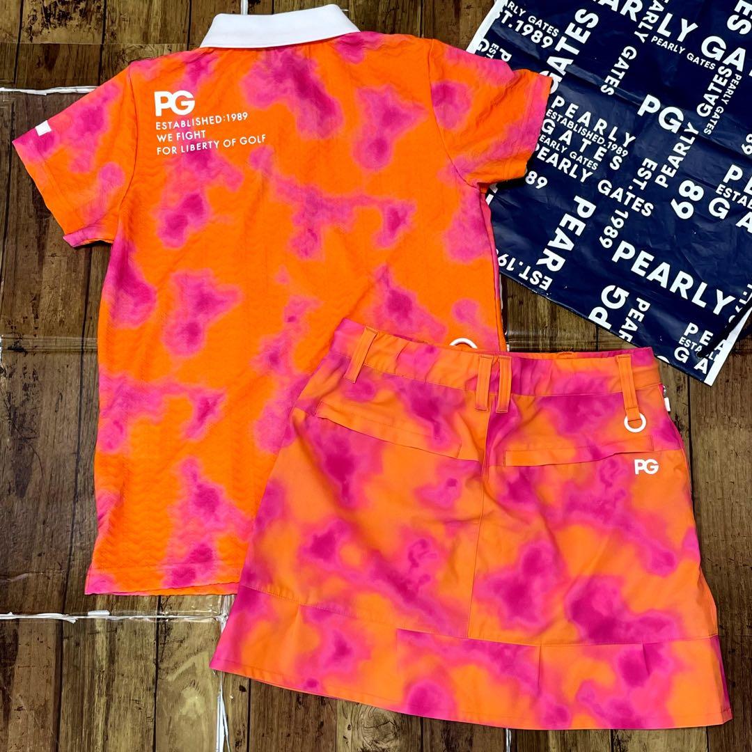 美品　パーリーゲイツ　セットアップ　0 ポロシャツ　スカート　ワンピース