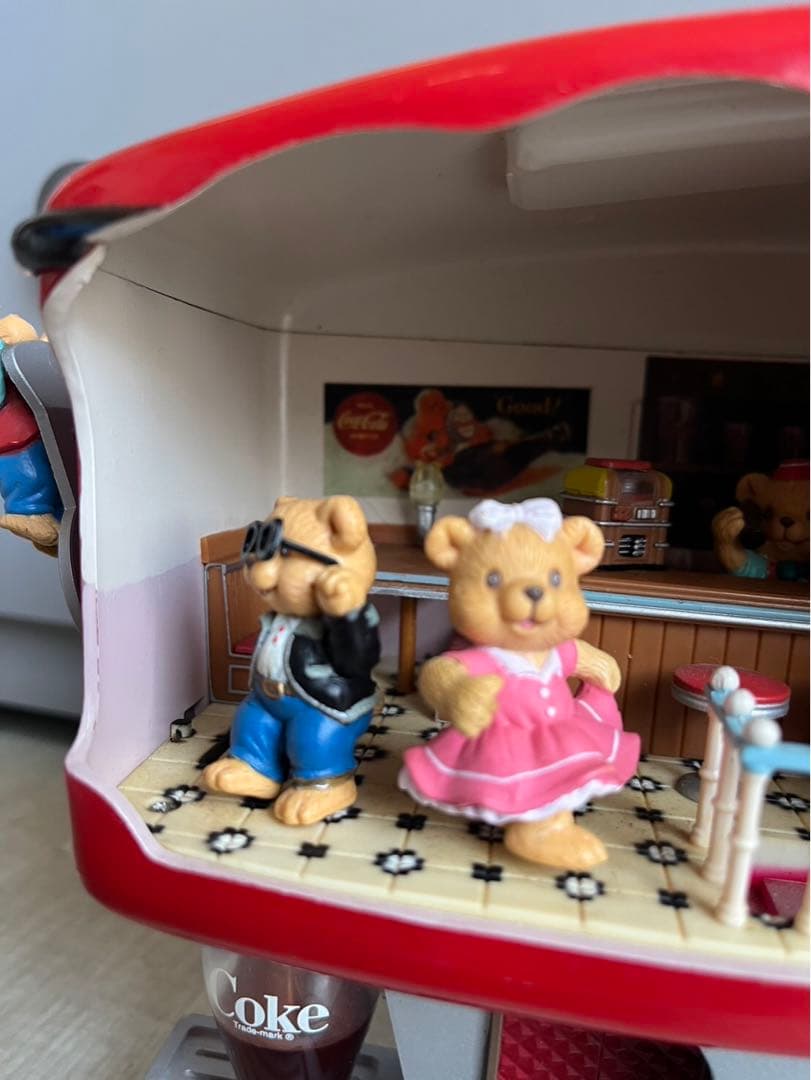 アメリカUSA限定ビンテージコカコーラソーダショップロックンロールオルゴール