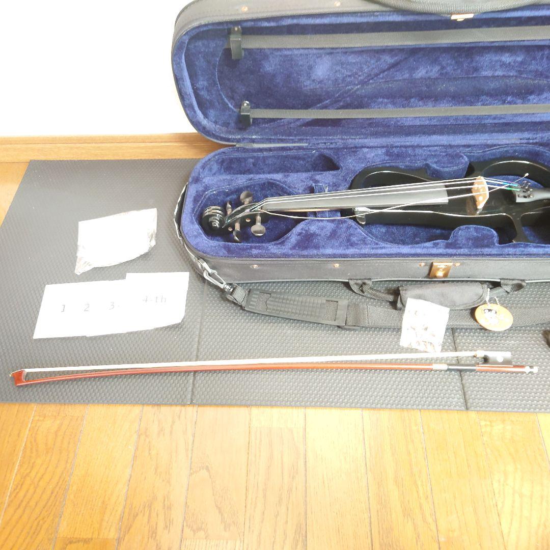 【匿名配送】 Valente EVN-27 エレキバイオリン ブラック