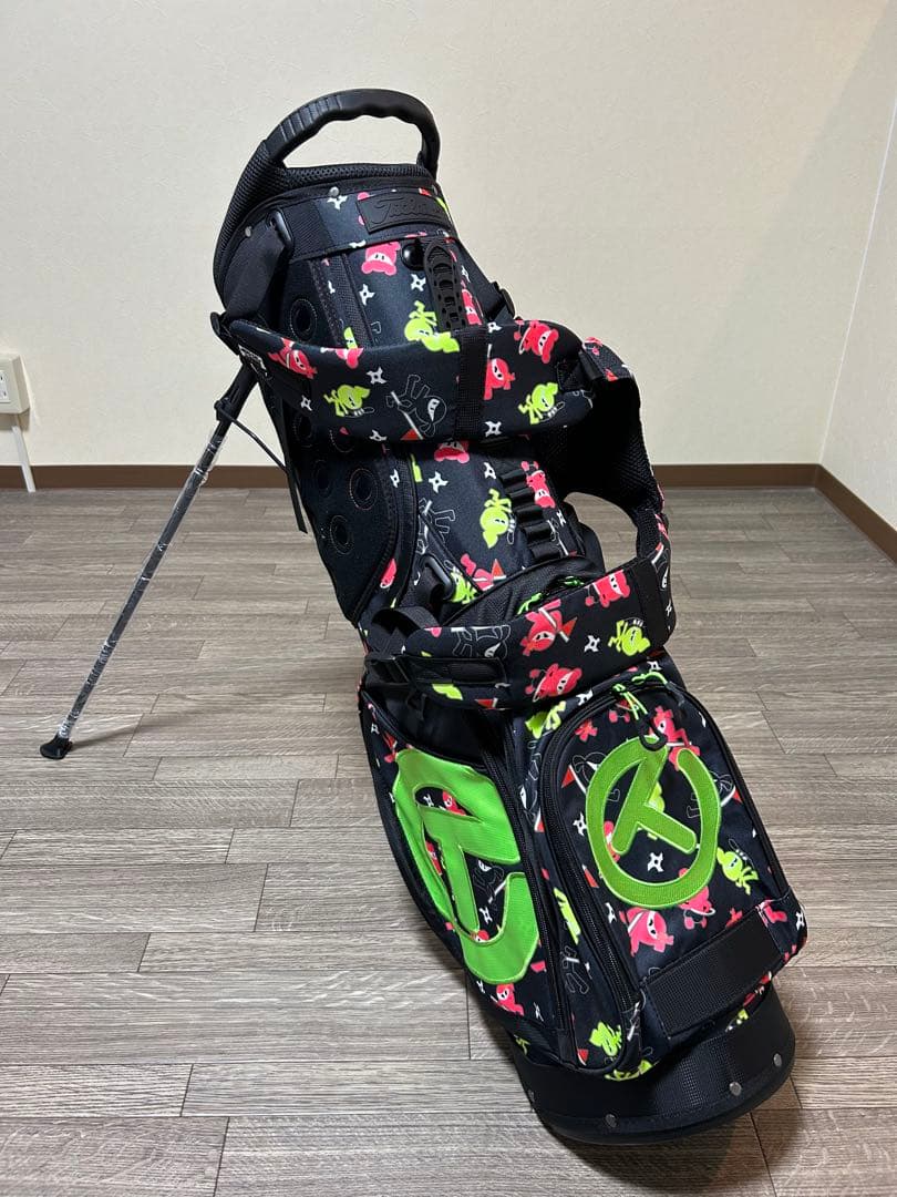 スタンド式キャディバック　『ワサビ戦士』カラーデザイン　パターカバープレゼント付