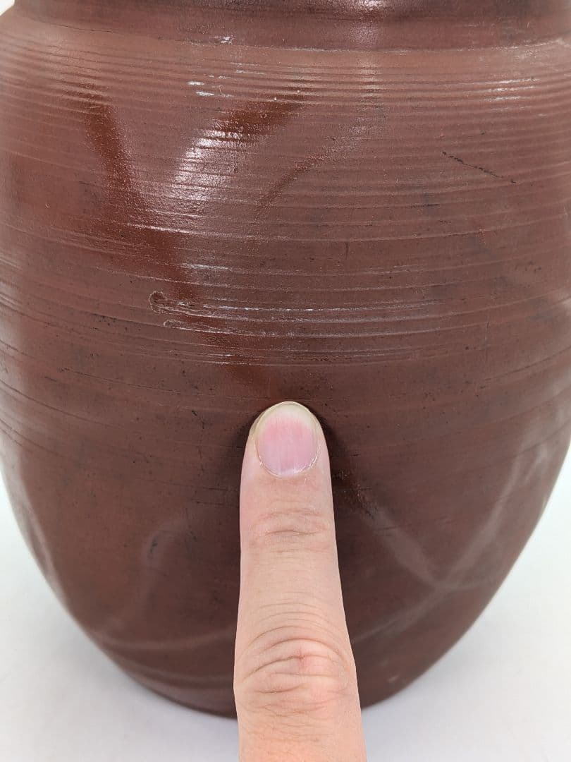 【直しあり】江戸末期 古備前 水指 合箱合布 水差 抹茶道具 茶器 食器 容器