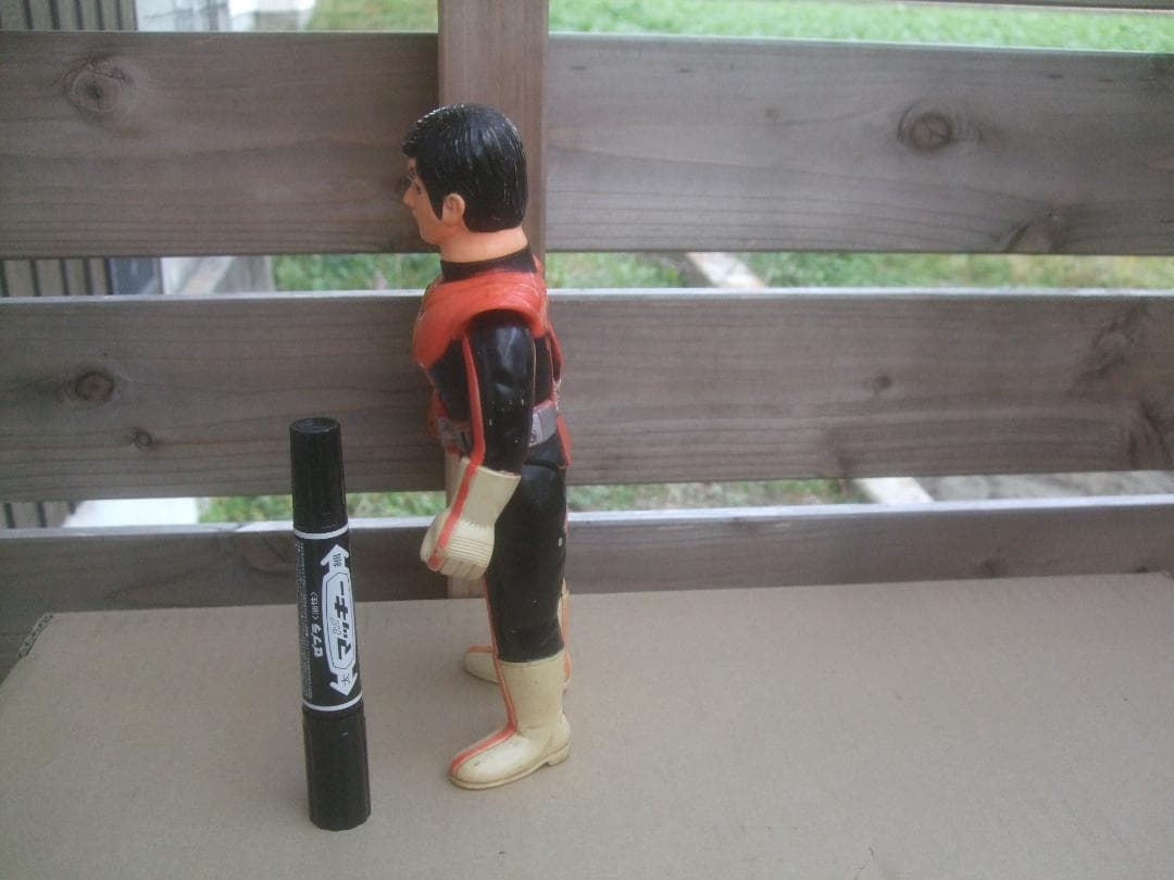 当時物★旧バンダイ・仮面ライダーストロンガー★ソフビ