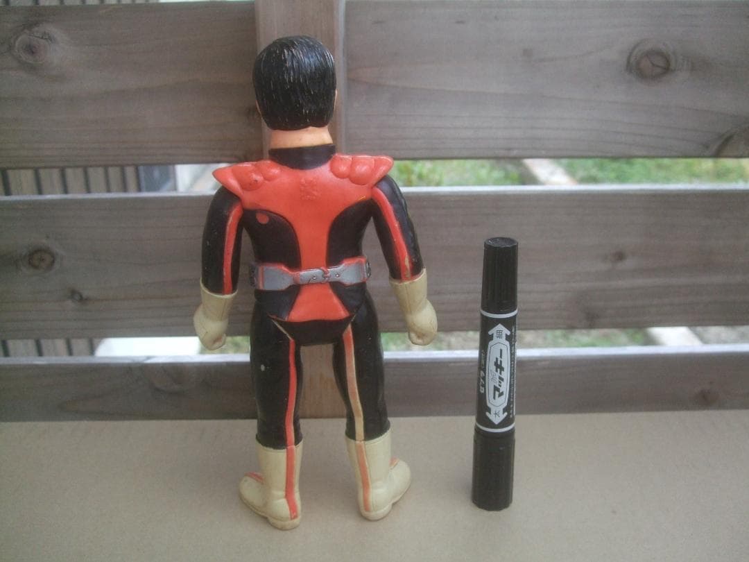 当時物★旧バンダイ・仮面ライダーストロンガー★ソフビ