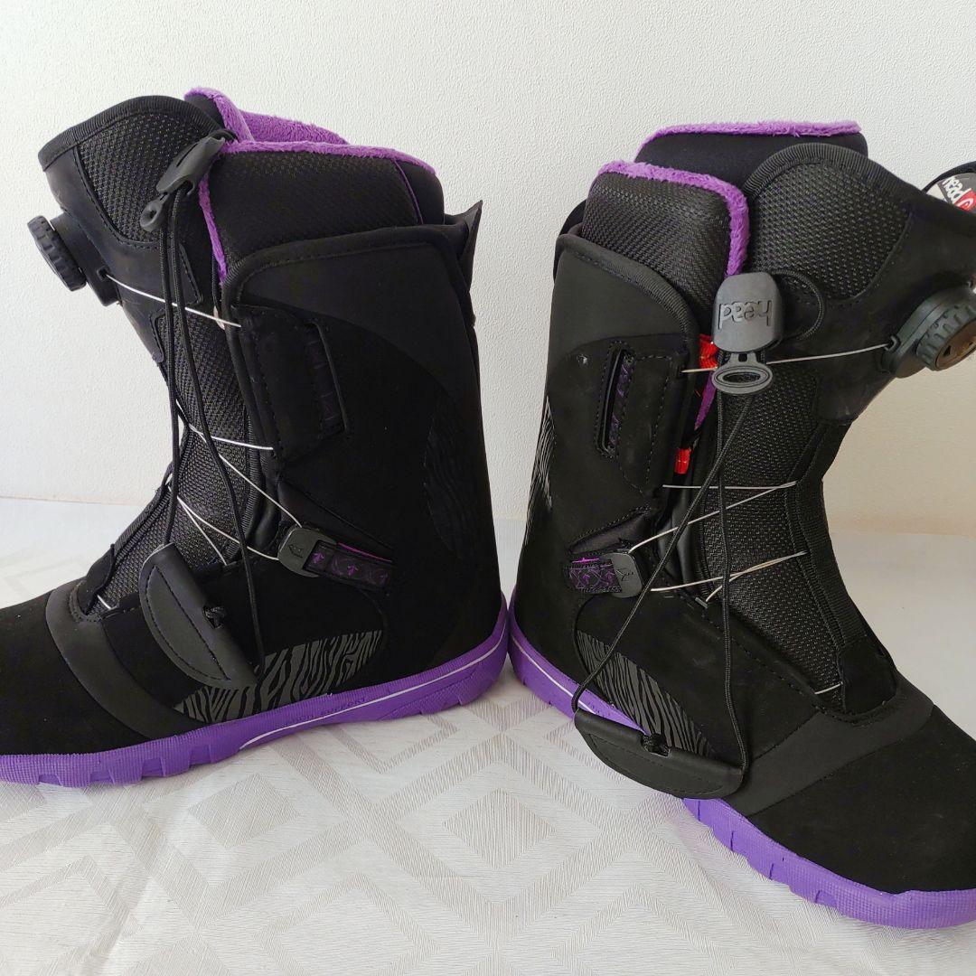 【美品】　HEAD two BOA 25㎝　スノーボードブーツ　レディース