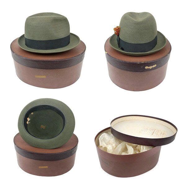 ビンテージ70sボルサリーノ フェドラ ハット帽子イタリア トラヤ 古着 子供用