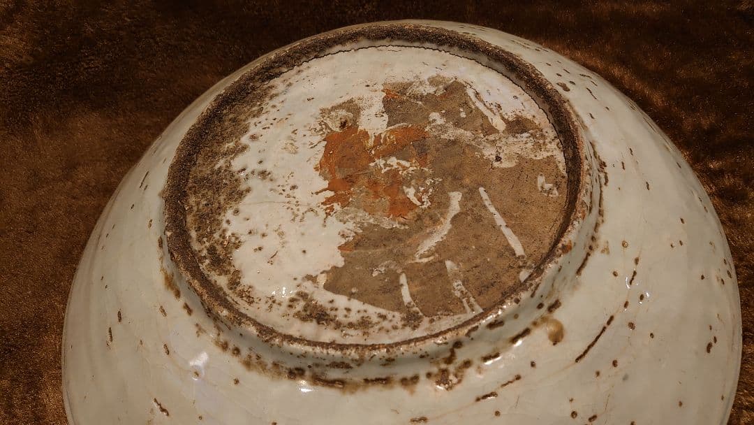 古染付　古玩　李朝　大皿　蔵出し　１客