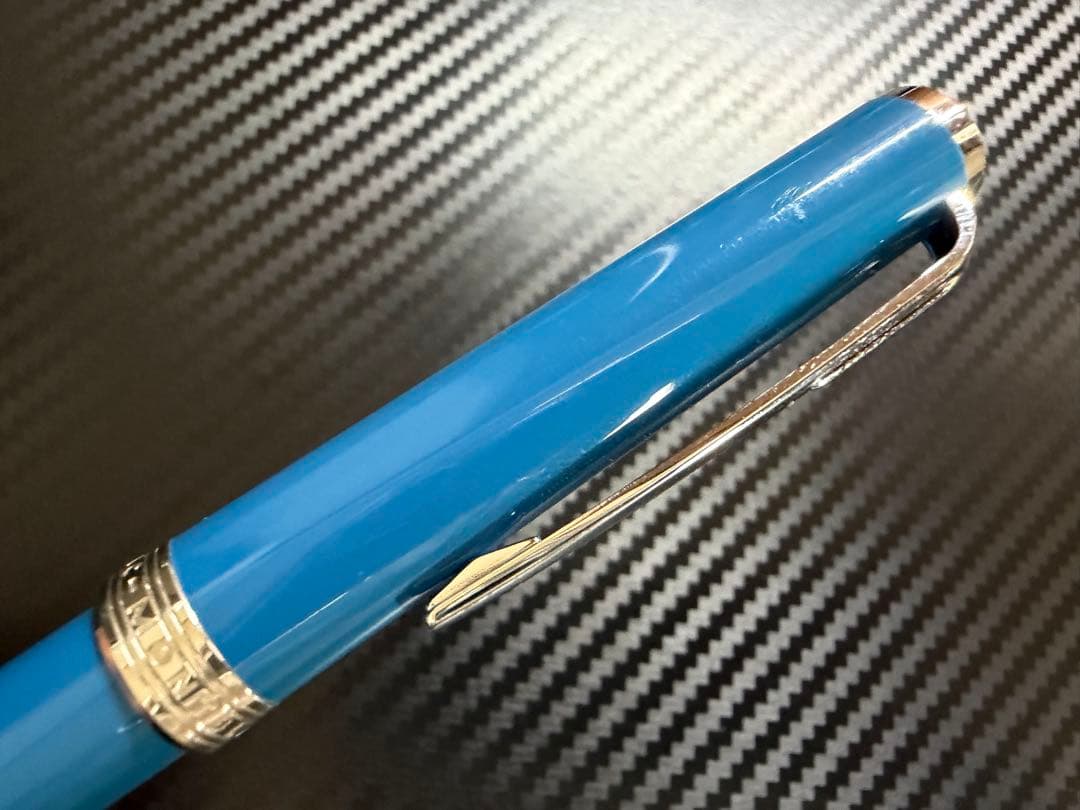 未使用に近い モンブラン PIX ボールペン ペトロールブルー