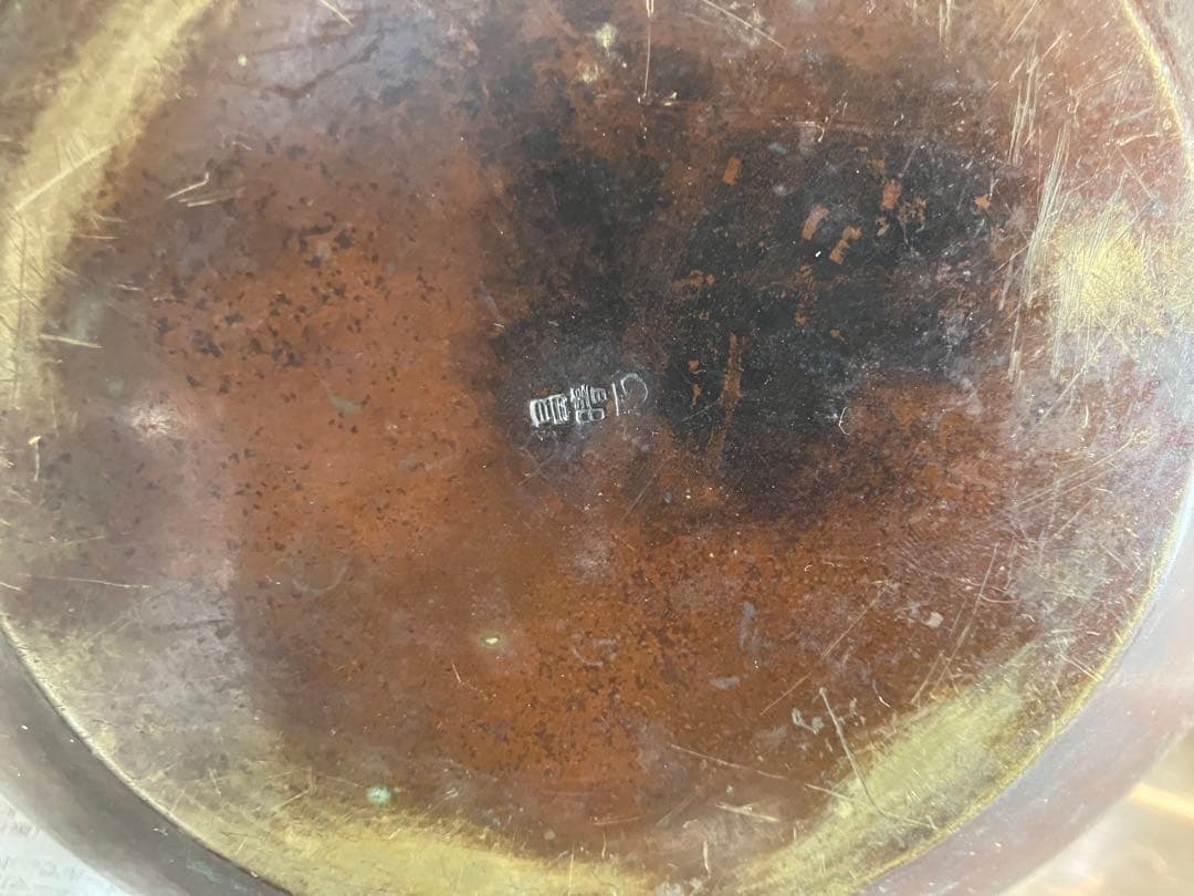 ドラゴン彫刻 鉄瓶 直径約20cm