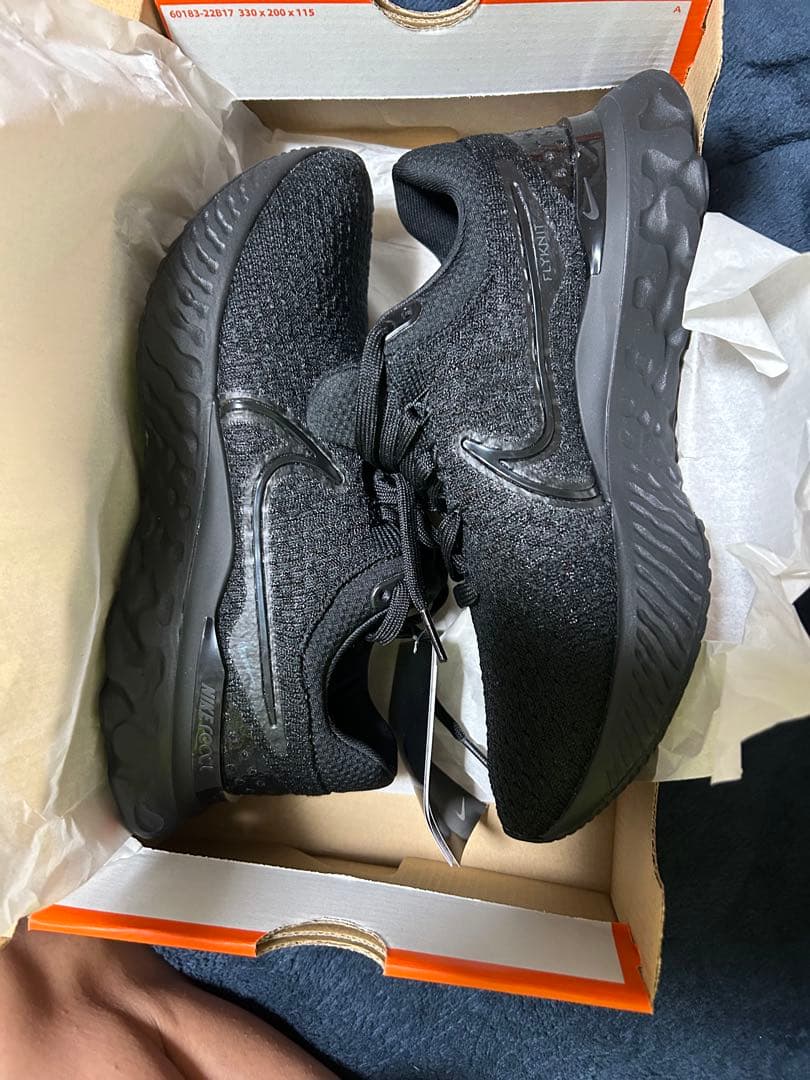 Nike React Infinity Run Flyknit ブラック26cm