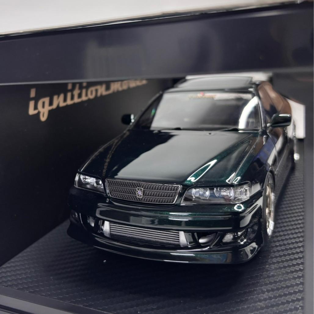 ミニカー 1/18 VERTEX JZX100 Chaser Green llic