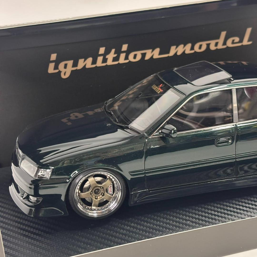 ミニカー 1/18 VERTEX JZX100 Chaser Green llic