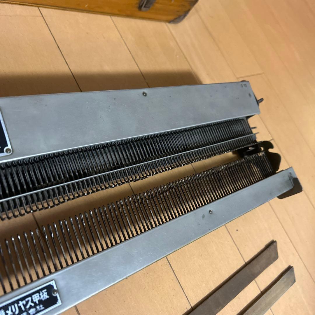 編み機　アンティーク　昭和　レトロ　超希少　高速編み機　木箱