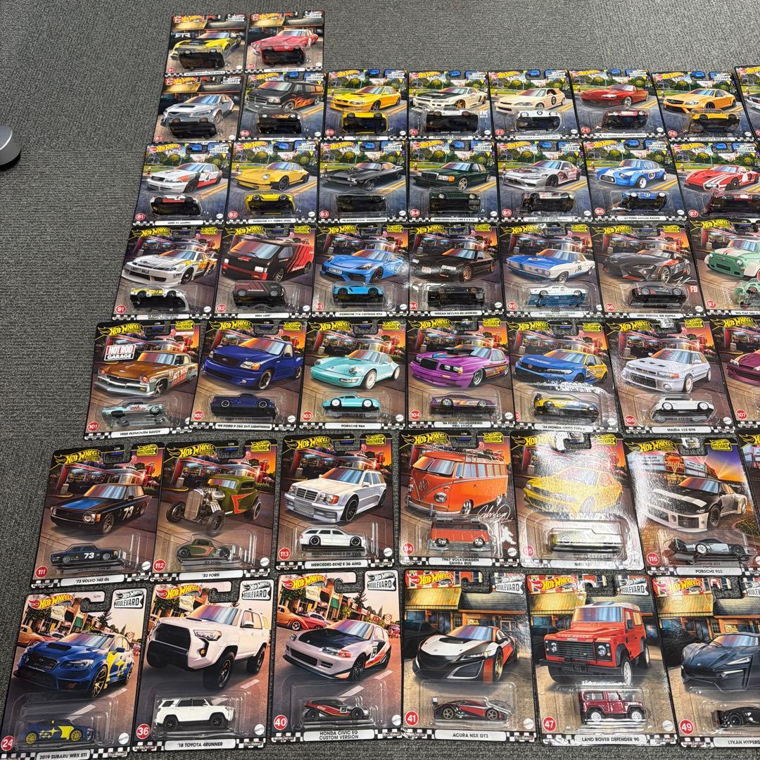 ホットウィール　ブルーバード74台セット