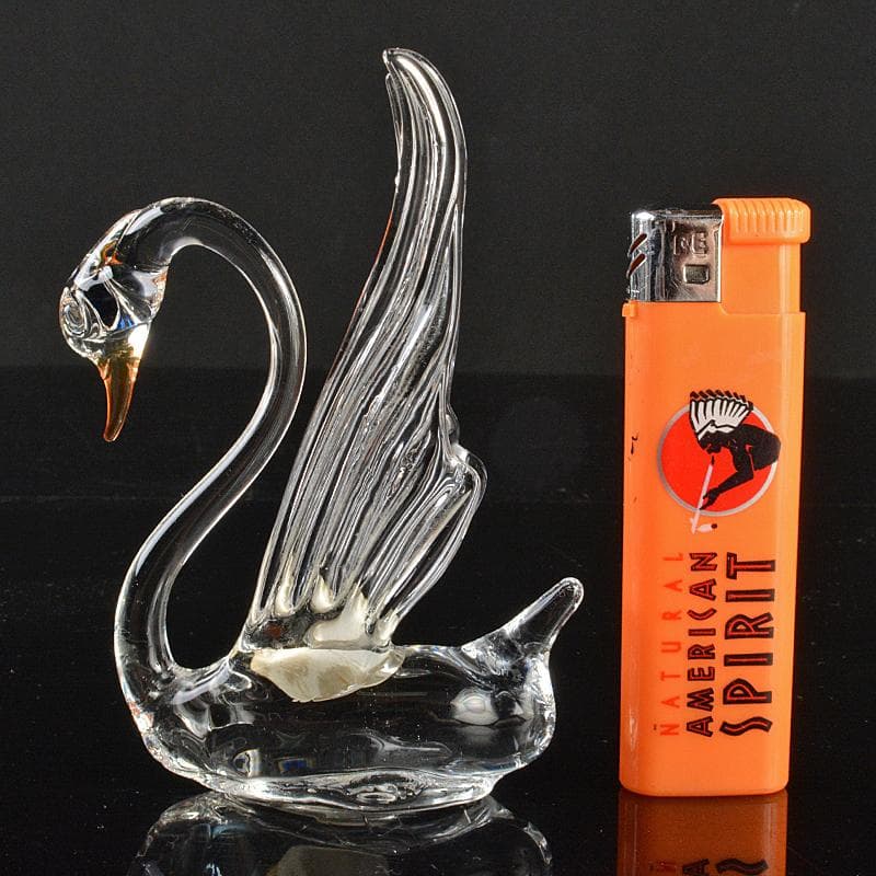 Baccarat　バカラ　クリスタルガラス　白鳥　スワン　置物　V　R6982