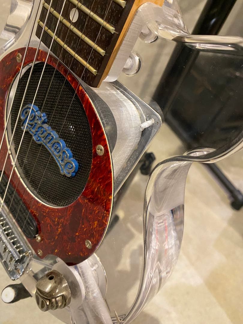 極美品 Pignose ピグノーズエレキミニギター PGG スケルトン アクリル