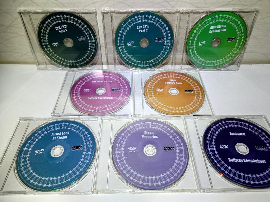 外国の電車　DVD　8枚セット　ディスクのみ　動作確認済み